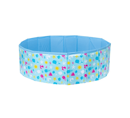 Beach Print Foldable Dog Paddling Pool