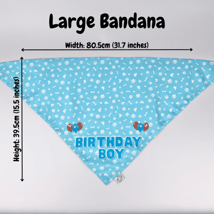 Large Birthday Boy Dog Bandana