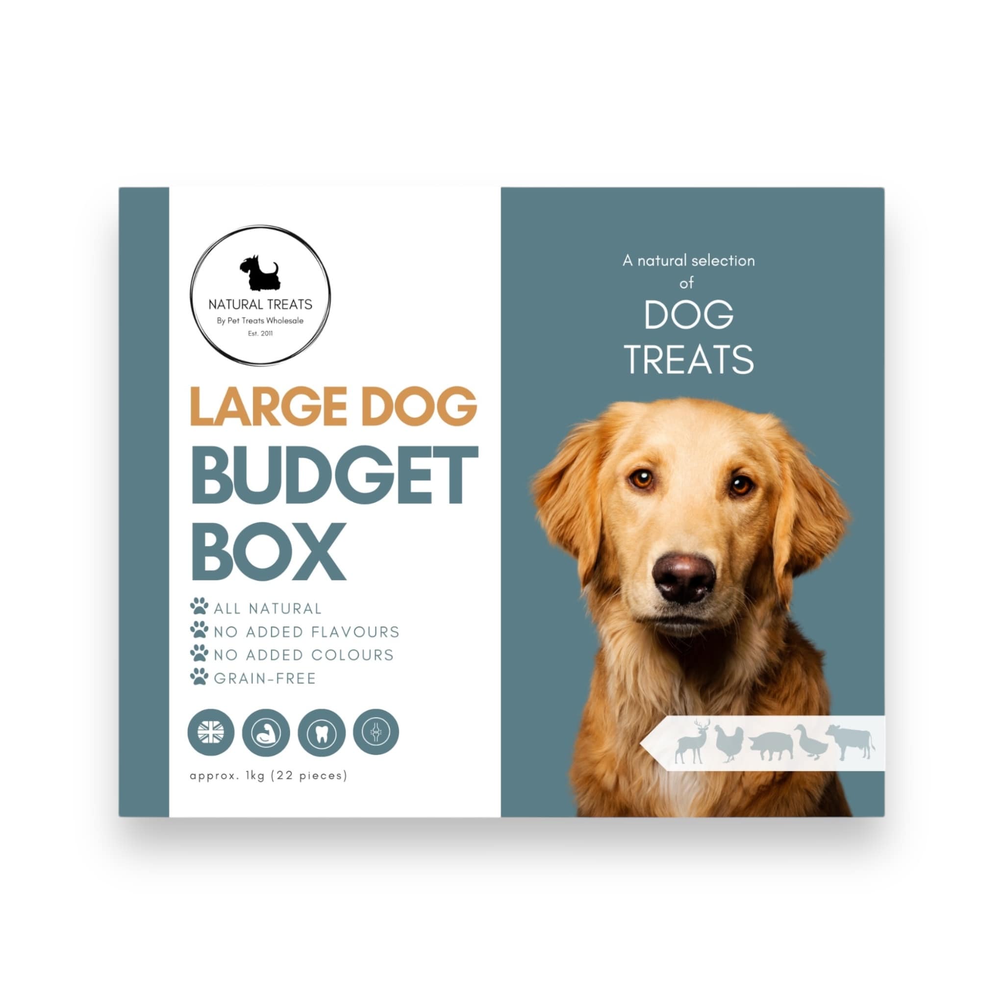 Natural Treat Budget Box Large Dogs MyDogify