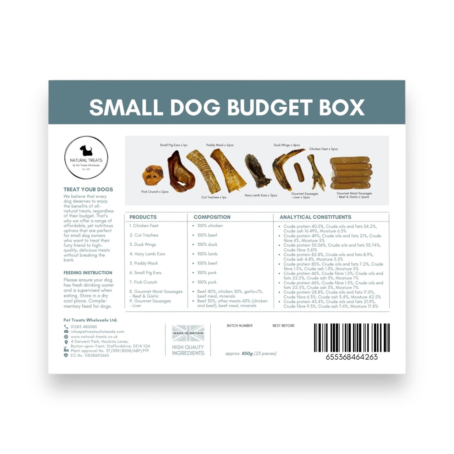 Budget Treat Box Small Dogs