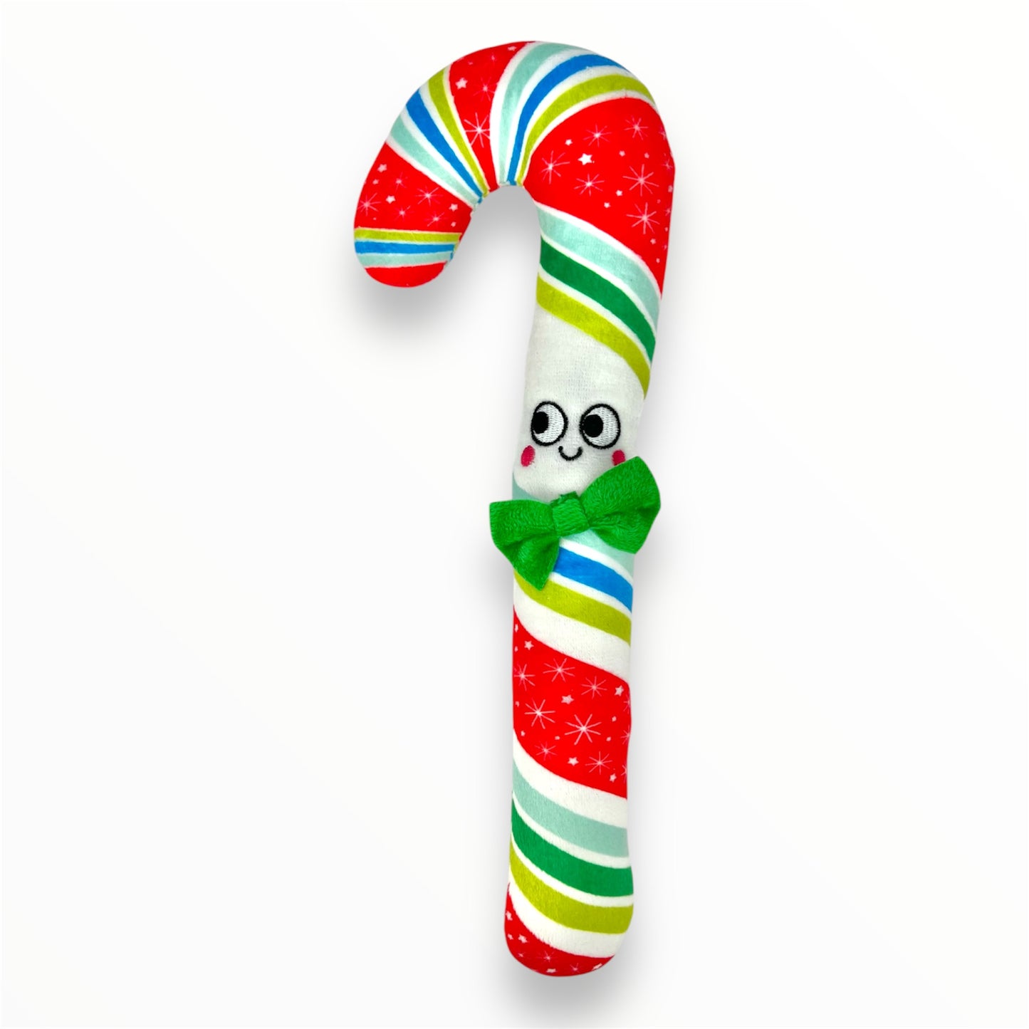 candy cane plush dog toy