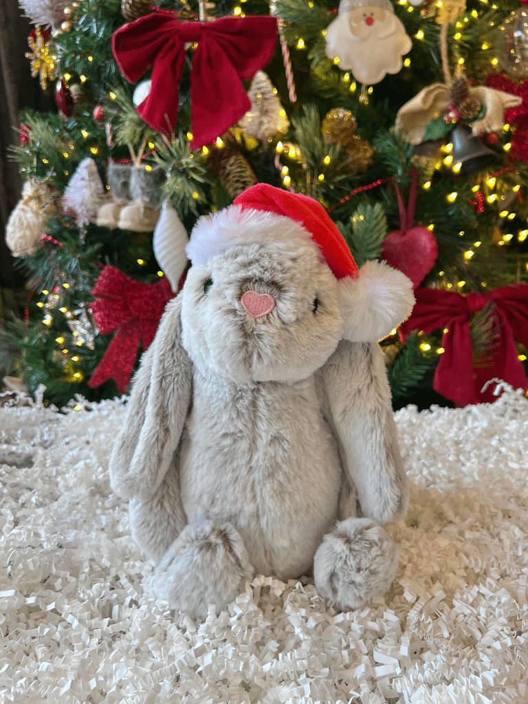 christmas bunny dog toy