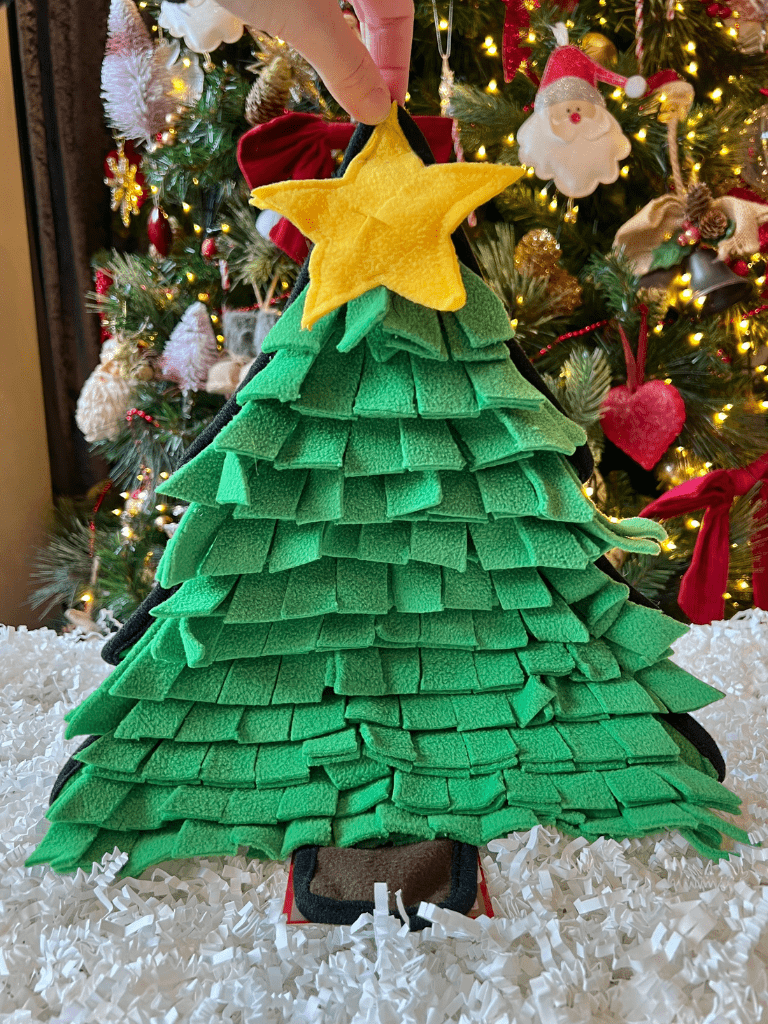 christmas tree dog snuffle mat