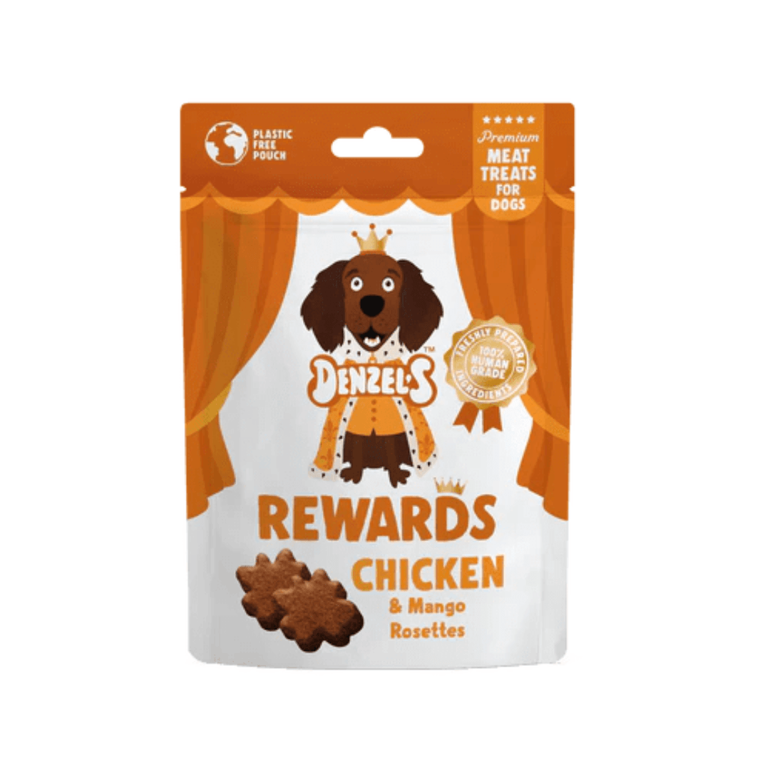 Denzels Chicken and Mango Rosettes Dog Treats