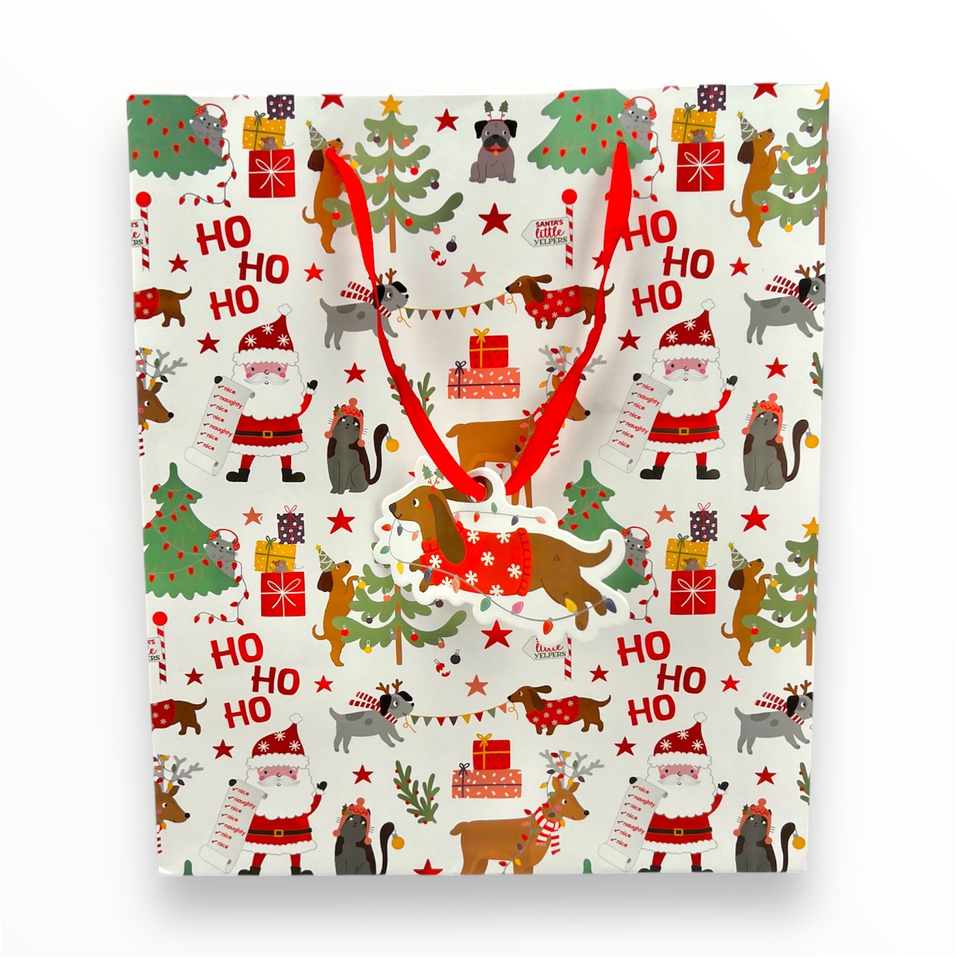 dog christmas gift bag 3 pack