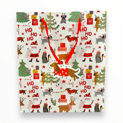 dog christmas gift bag 3 pack