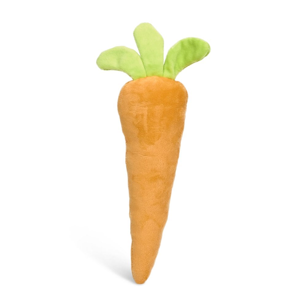 Furry Carrot Plush Dog Toy