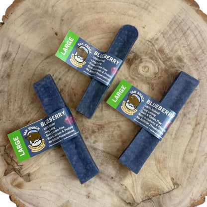 Blueberry Yak Snack Dog Chew Bar - M, L