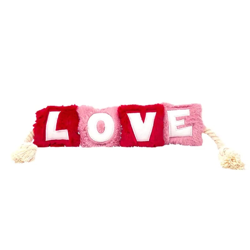 Love Rope Plush Dog Toy