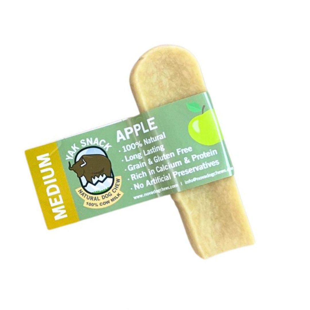 Apple Yak Snack Dog Chew Bar - M, L