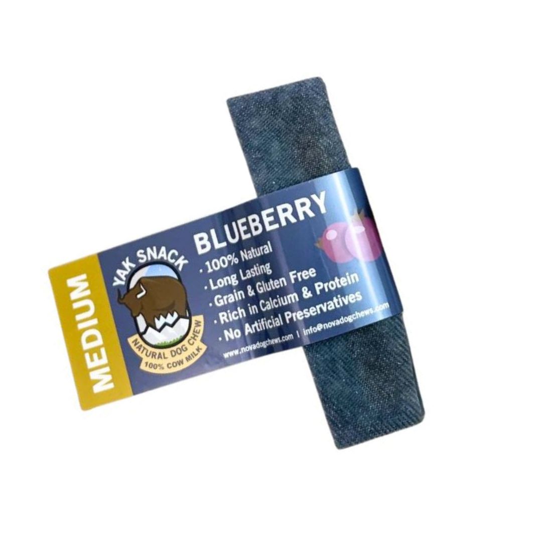 Blueberry Yak Snack Dog Chew Bar - M, L