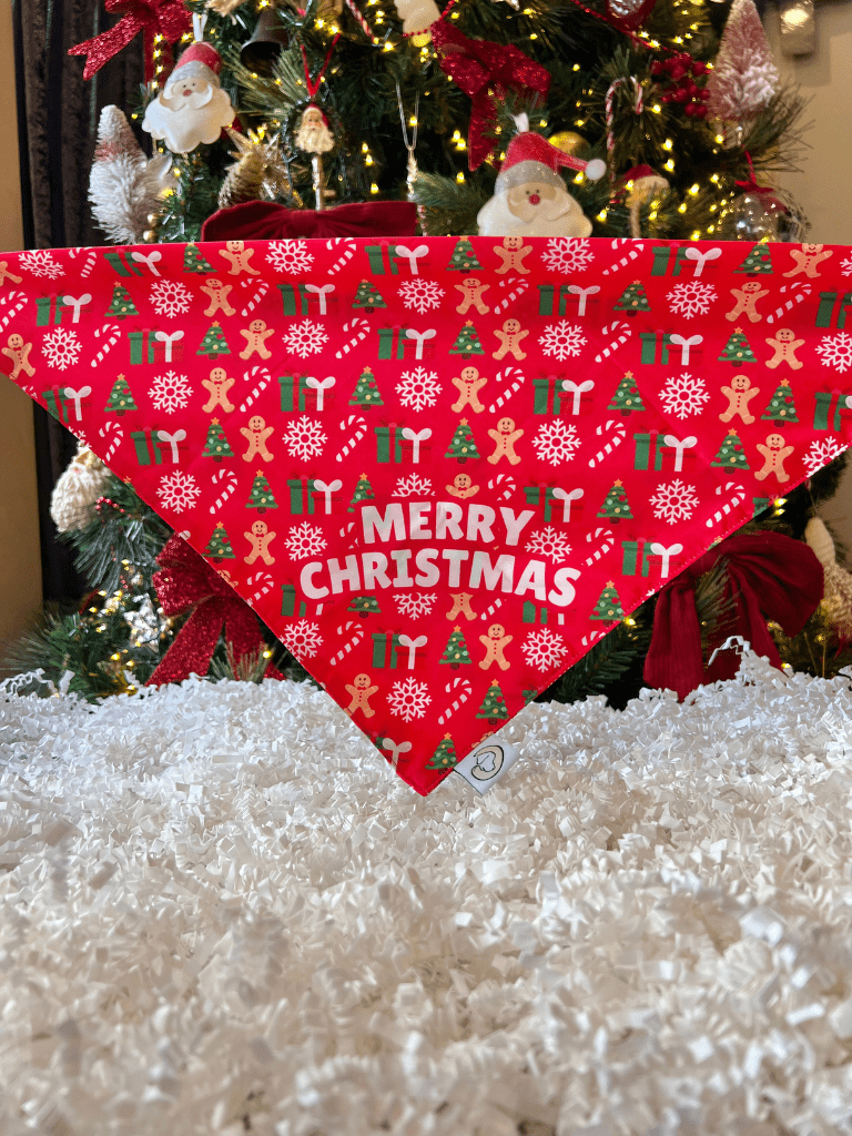 Merry Christmas Dog Bandana