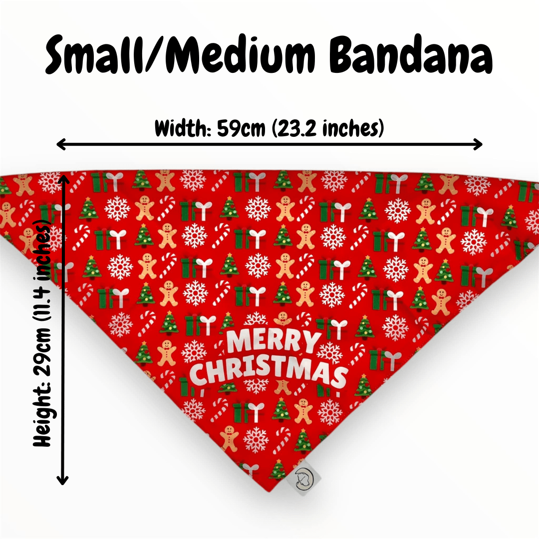 Merry Christmas Dog Bandana