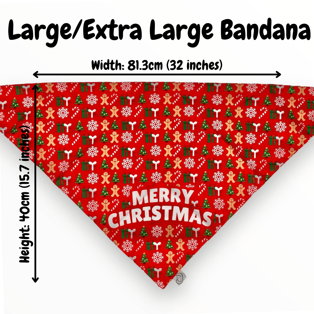 Merry Christmas Dog Bandana