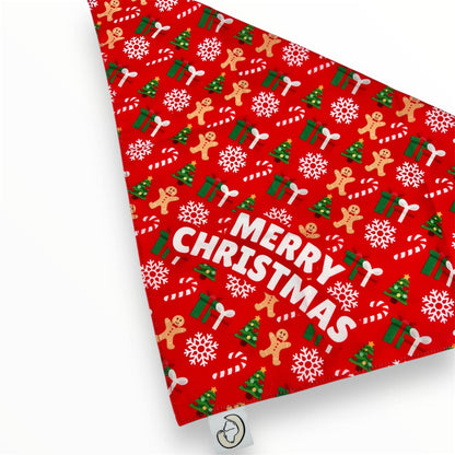 Merry Christmas Dog Bandana