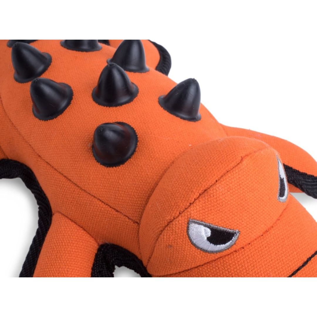 Nobbly Crocodile Fabric And Rubber Strong Dog Toy
