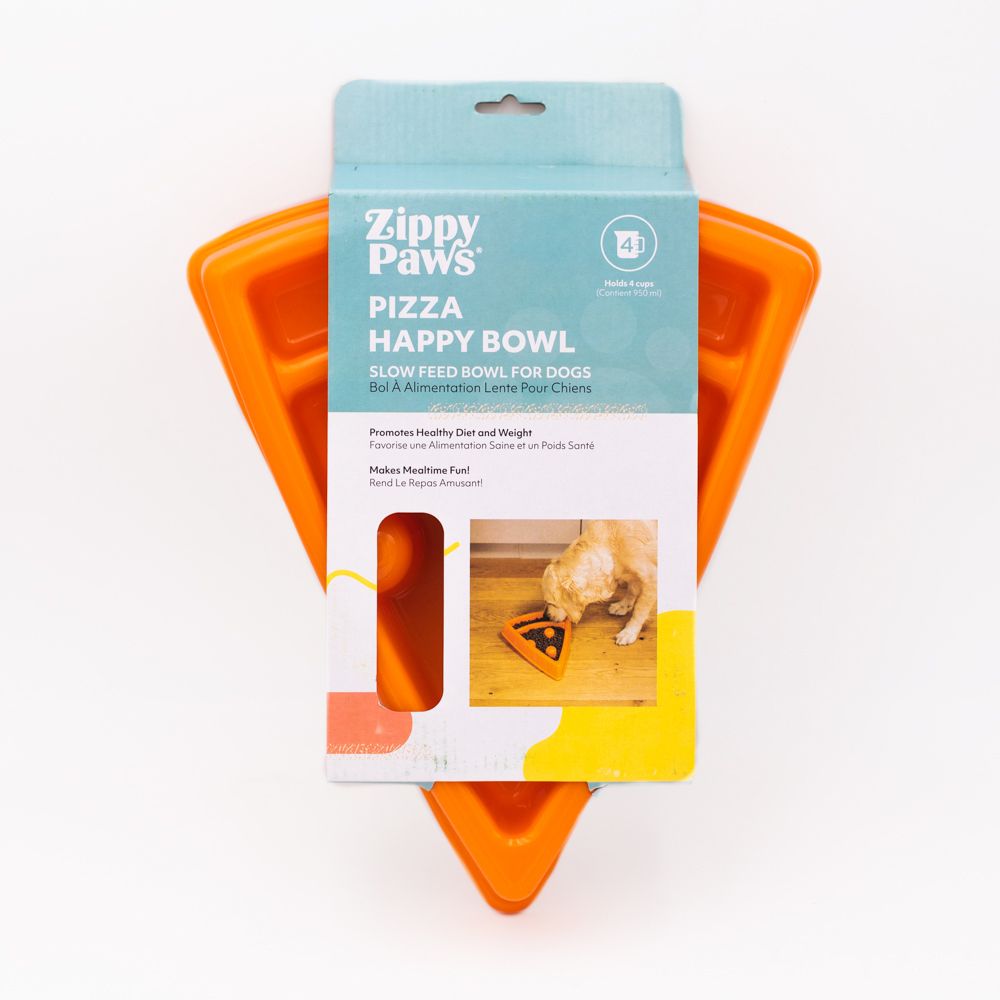 Pizza Slow Feeder Dog Bowl - 950ml