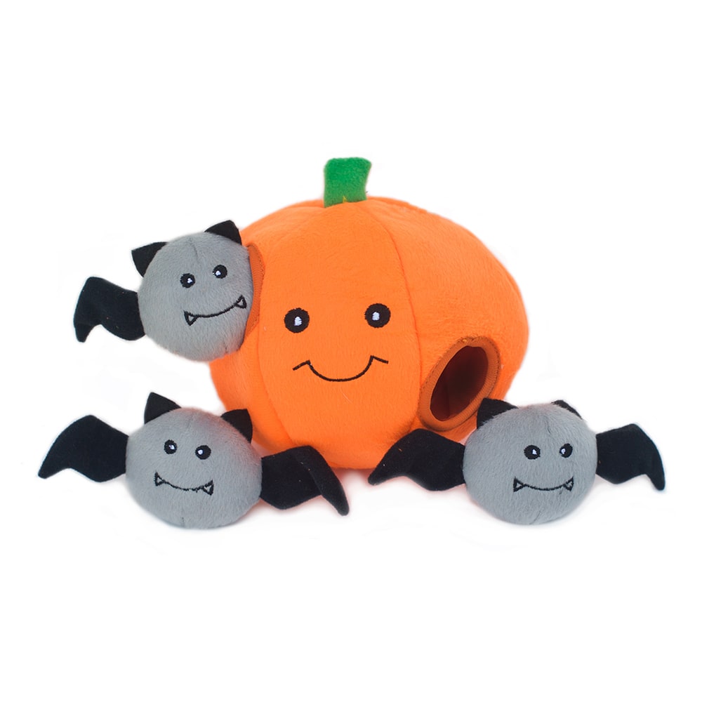 Pumpkin and Bats Hide and Seek Burrow Toy