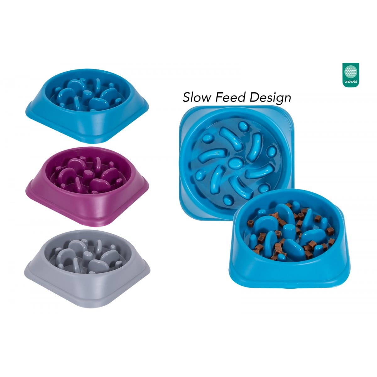 Slow Feeder Dog Bowl 450ml